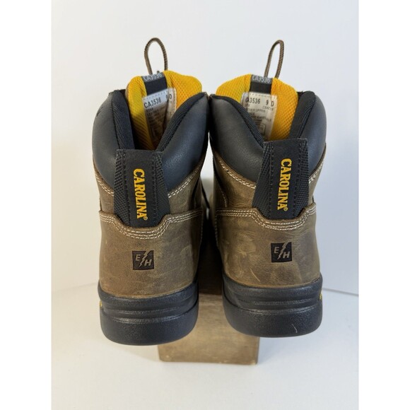 Carolina Waterproof Non Metallic Toe Work Boots CA3536 Men's Brown Size 9 D - Picture 5 of 13